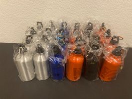 Restposten Trinkflaschen aus Alu, 24 Stück, 3dl, gemischt
