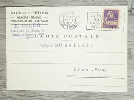 TR13 Carte Postale + Timbre Suisse 1933