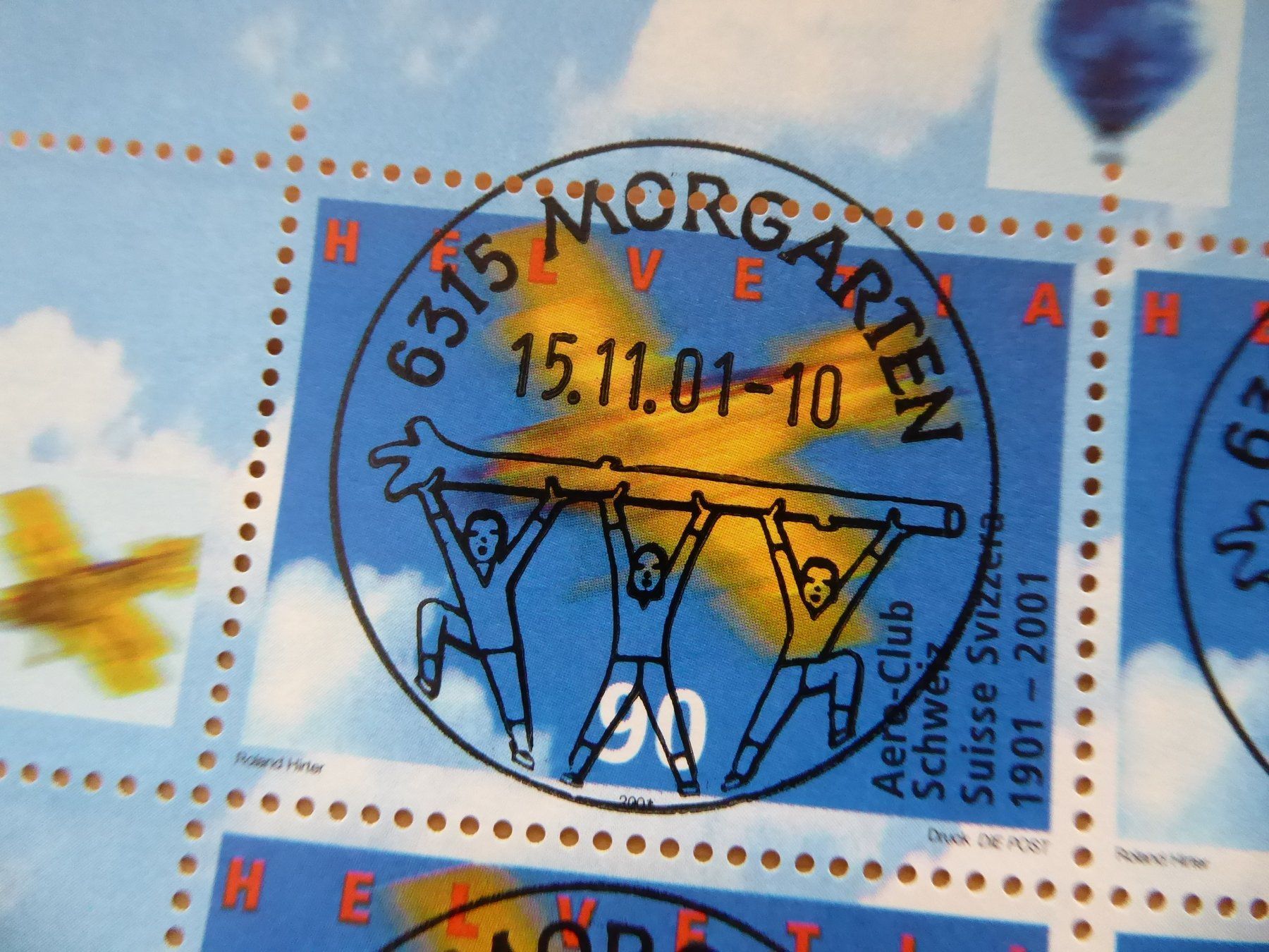 Tous les timbres: PRO AERO Bogen mit Vollstempel – D'occasion à Rothrist par swisstools 1