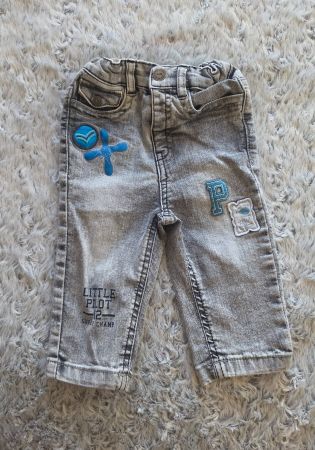 Jean bébé gris 6-9 mois