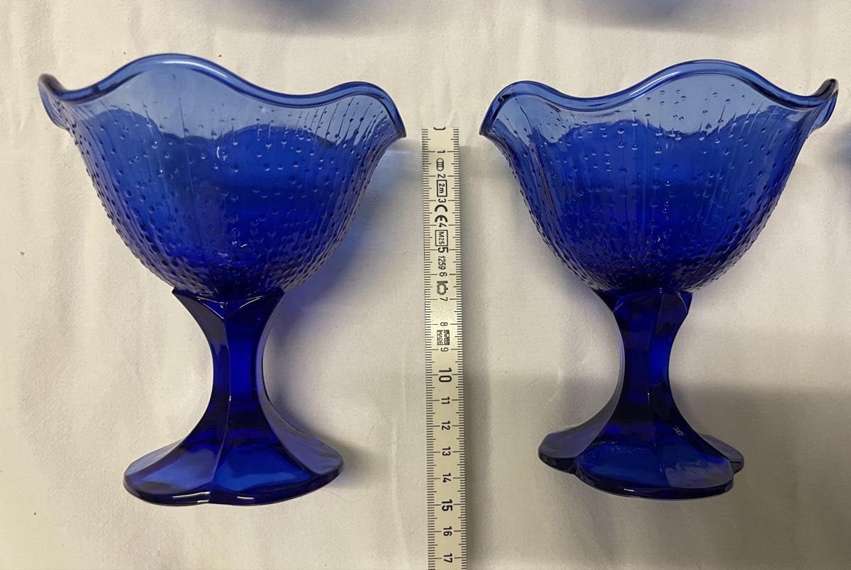 Ciotole: 6x blaue Dessert-/Glacéschalen – Usato da Bern venduto da PJOCH 1