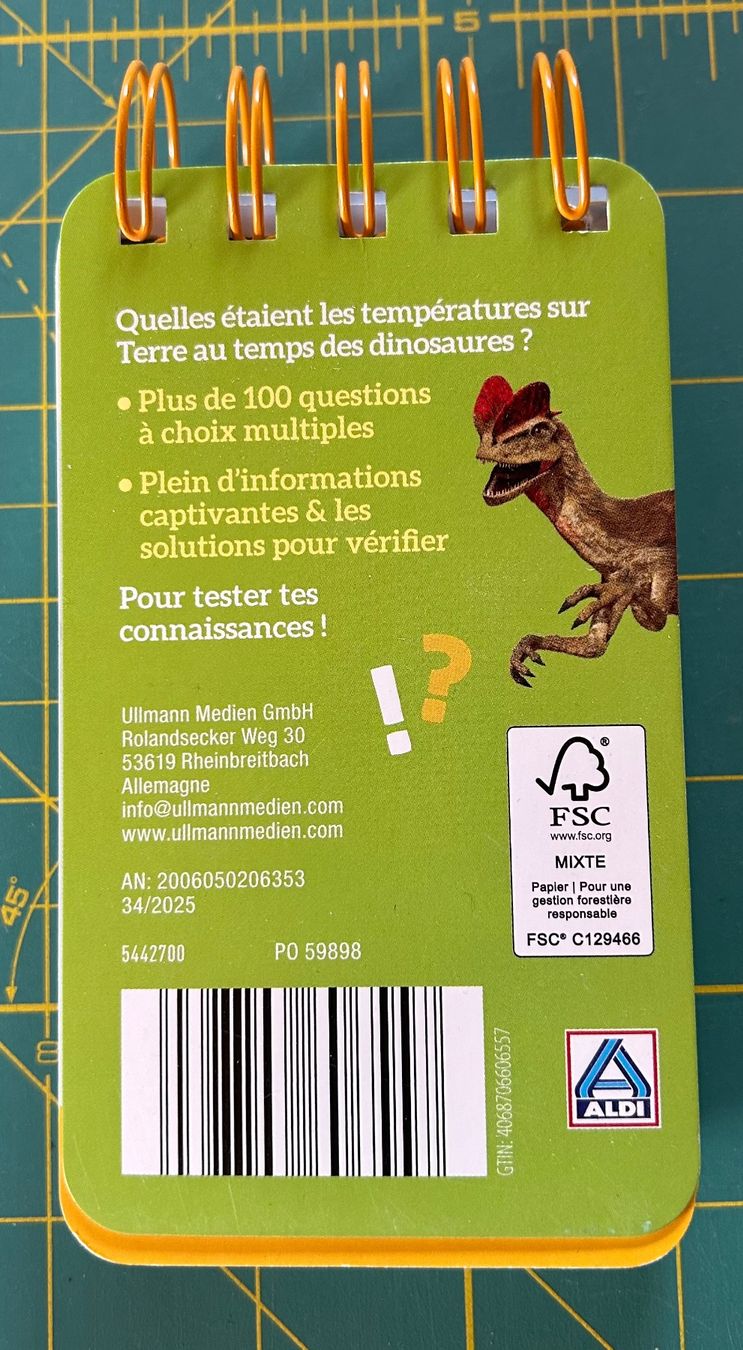 Giochi: Quiz de connaissance sur les dinosaures – Nuovo (secondo la descrizione) da Bouveret venduto da sev_qj7l 1