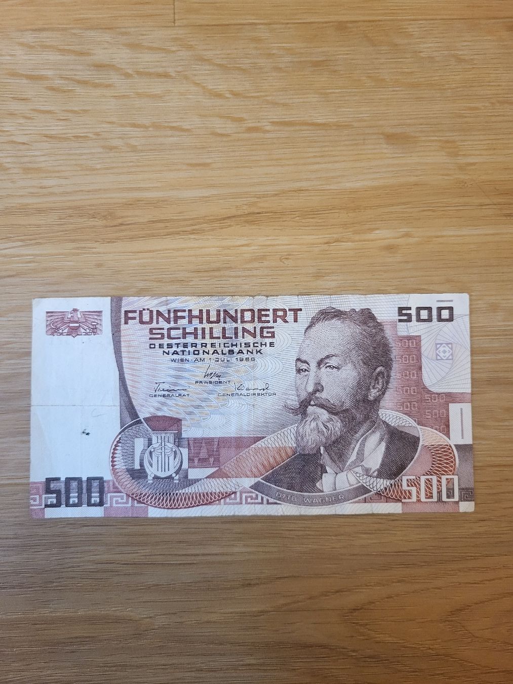 Banconote: 500 Schilling 1985 Österreich – Usato da Uetikon am See venduto da vi3nnaC4lling