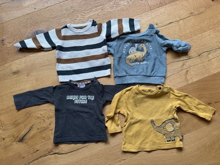 4 Baby Oberteile Pullover und Langarmshirts
