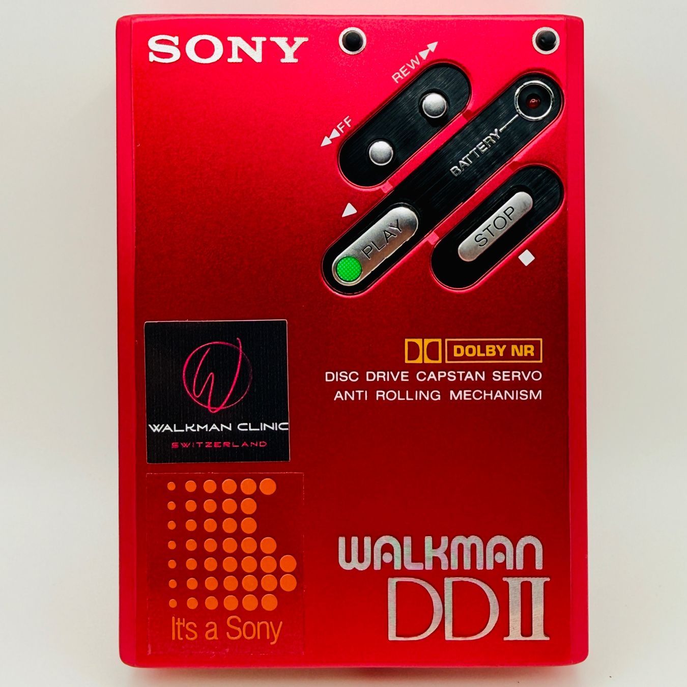 Sony Lettore multimediale portatile: Sony Walkman WM-DDII rot #314 – Usato da Vorderthal venduto da WalkmanClinic