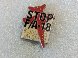 Ansteckpin 111: Stop F/A 18