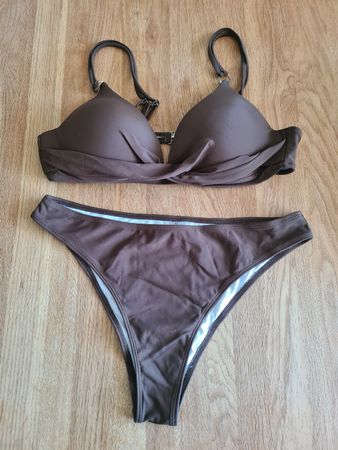 Bikini Gr. XL, braun, neuwertig & praktisch, Shein
