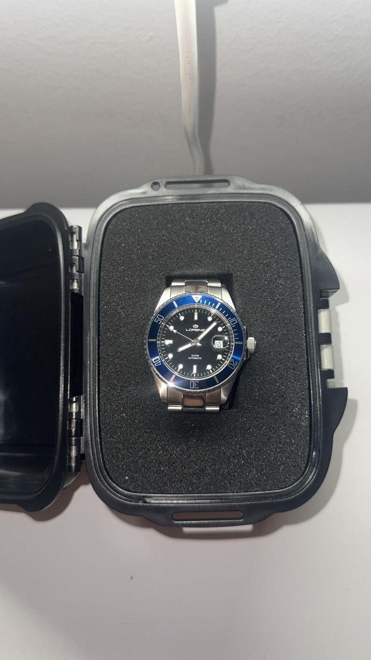Orologi: Lorenz Automatic Diver 43mm blau 10 ATM + Box – Usato da Basel venduto da mel_gh8b