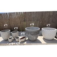 Lot de 7 pots de fleurs & plantes XXL et décoratifs