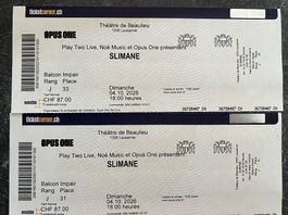 Billets pour Slimane à Lausanne 