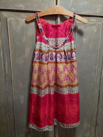 Graham&Spencer Velvet . Seiden-Top rot S