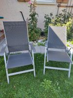 Zwei Klappstühle Kettler Aluminium grau guter Zustand