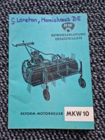 Original ET-Liste und Bedienungsanleitung Reform Motorheuer