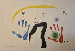 Joan Miró Original Lithografie Dim.: 55x39cm