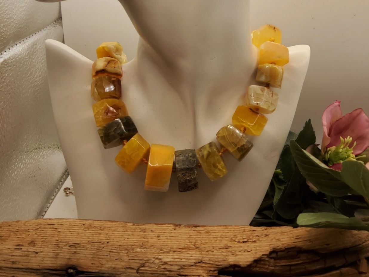 Ketten: Hammer Collier aus grossen Achaten – Neu (gemäss Beschreibung) aus Luzern von S.Kern01 3
