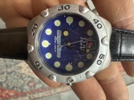 Armbanduhr One Force Mega Wave blau akzeptabler Zustand