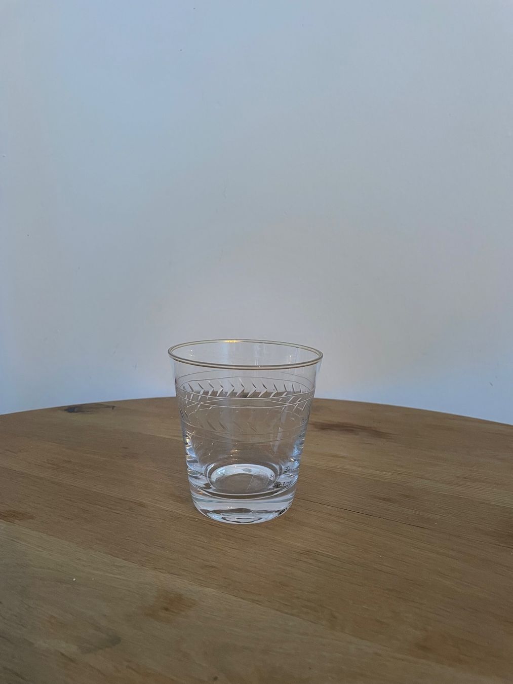 Bicchieri: Trinkglas mit Facettenschliff und Goldrand – Usato da Zürich venduto da viv_2tfj