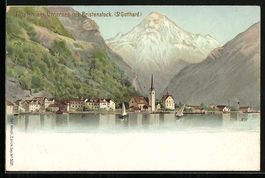 Litho Fluelen, Urnersee mit Bristenstock