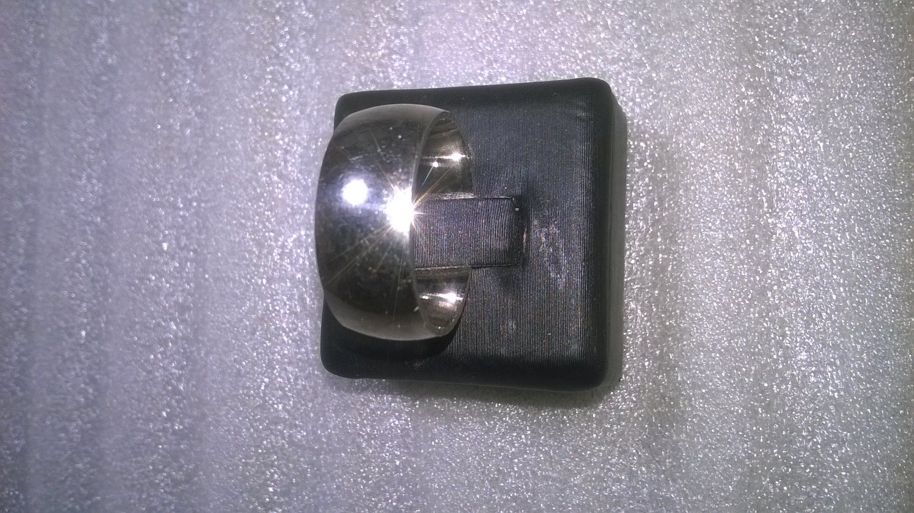 Anelli: ring edelsthal,,silber farbe,,,glanzig – Nuovo (secondo la descrizione) da Basel venduto da bijoutrie_4 2