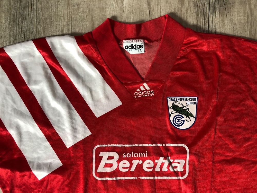 Maillot Rétro Grasshopper Club Zurich Manches Longues - Homme Taille L