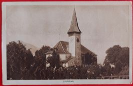 Sigriswil ; Kirche 1925 // perfekter Vollstempel