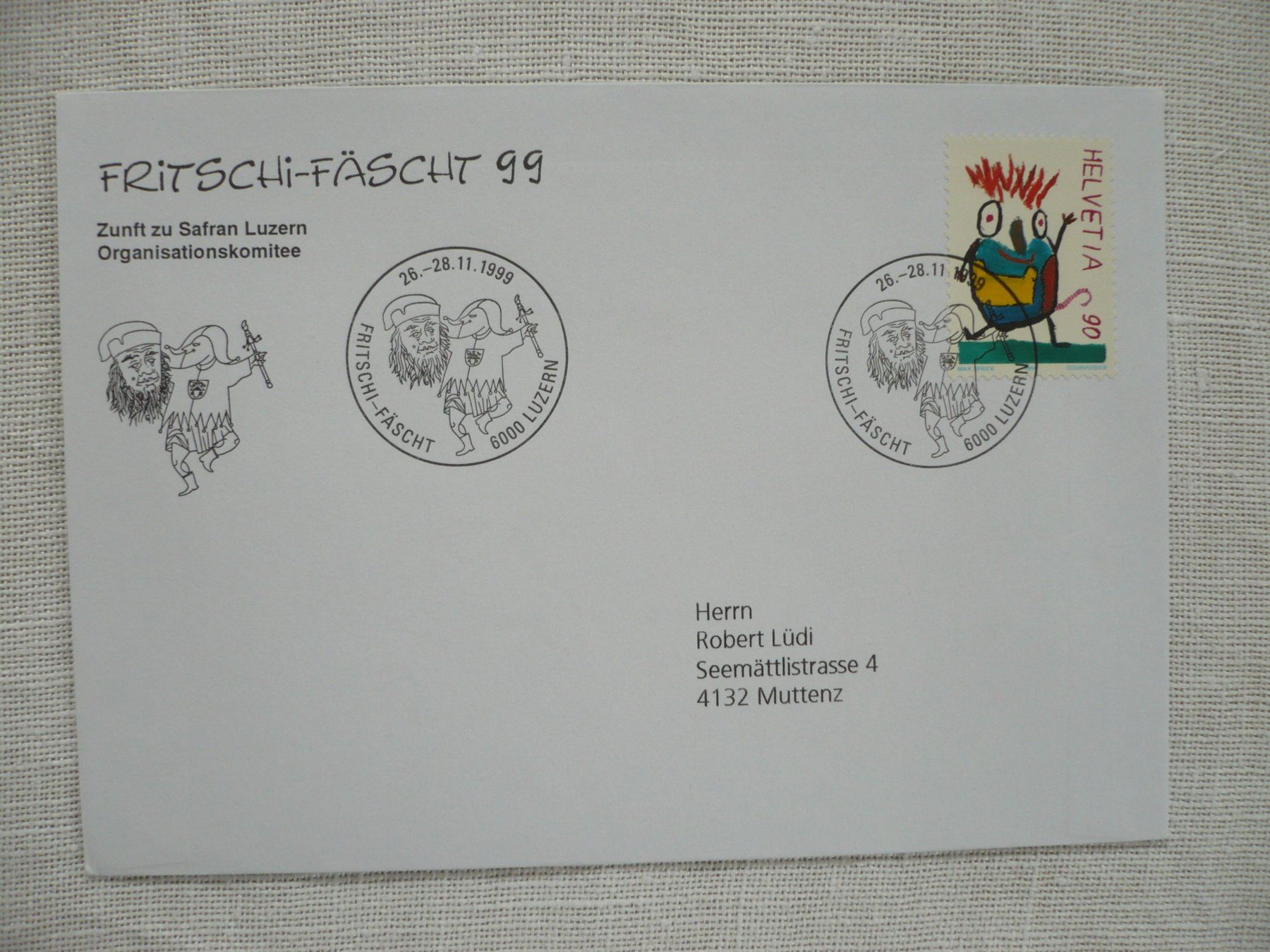 Tutti i francobolli: 1999 Fritschi-Fäscht 99, Luzern – Usato da Zürich venduto da saltandpepper008