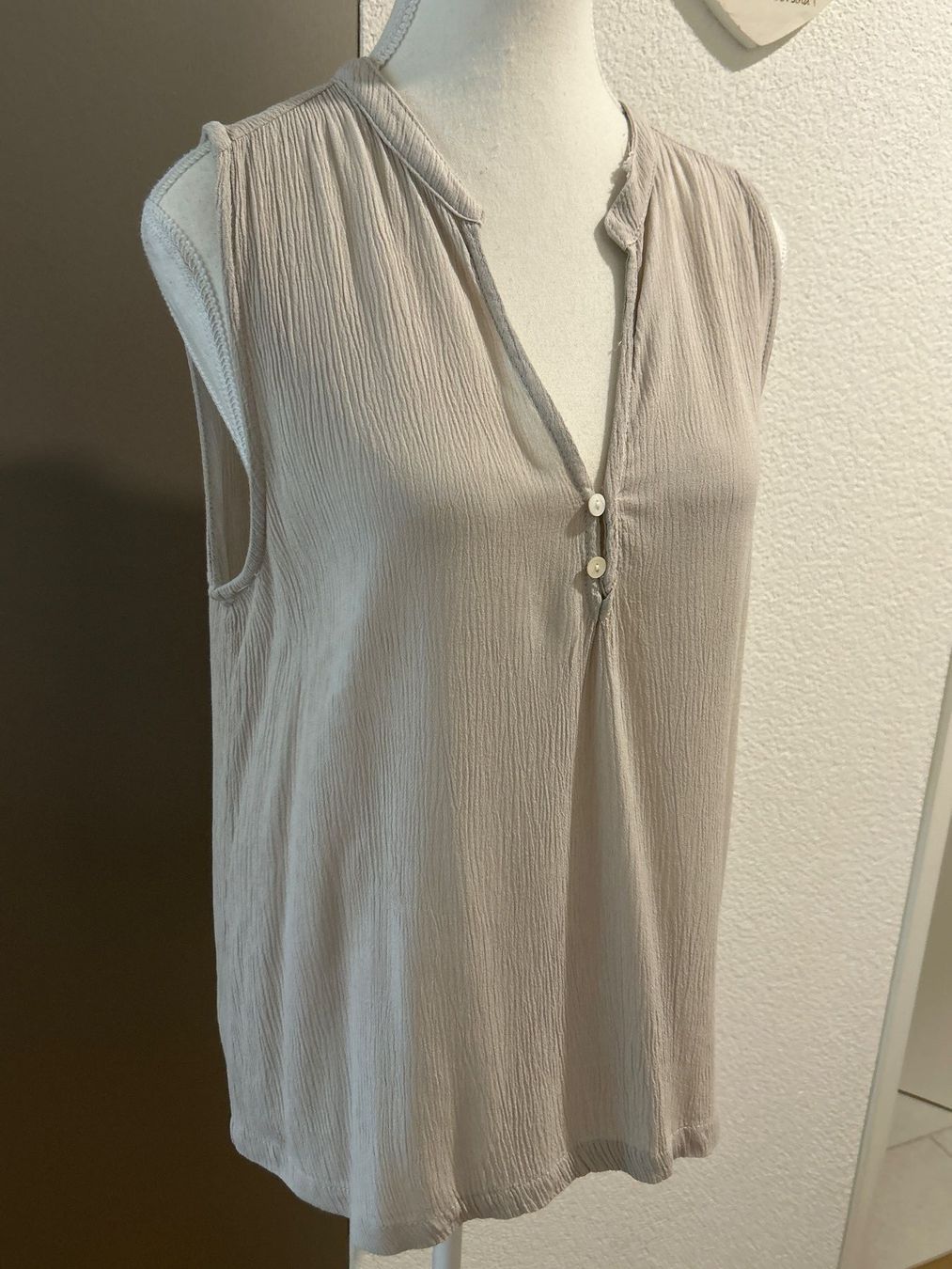 Camicette: Damen kurzarm Blusenshirt beige Gr. S – Nuovo (secondo la descrizione) da Brunnen venduto da Nala2929 3