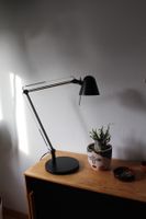 Architektenlampe Gelenkarm Schwarz Chrom Mid Century Retro