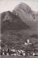 Sargans - Ortsansicht mit Gonzen. 1952