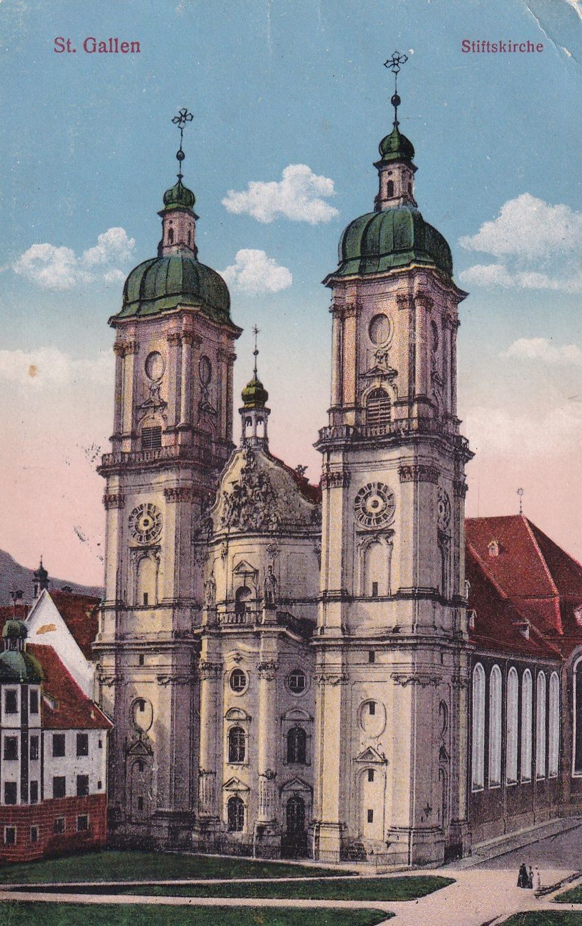 Ansichtskarten: St. Gallen Stiftskirche – Gebraucht aus Cormoret von Pascalll2001