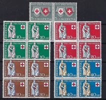 Pro Patria 1957 Viererblocks**  9328