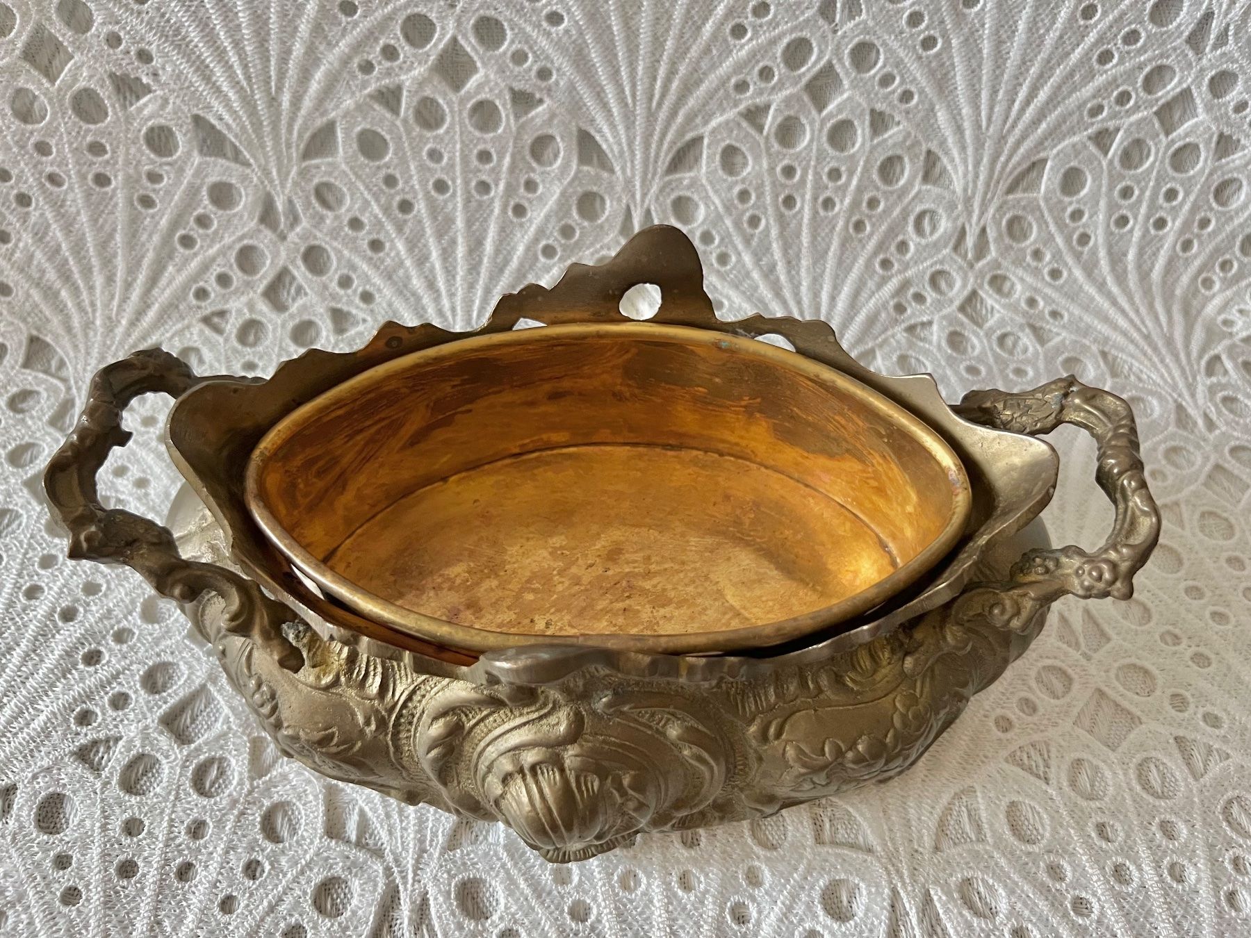 Vasi per fiori: Messing Jardiniere Blumentopf 1600 Gram – Usato da Frenkendorf venduto da Only1 1