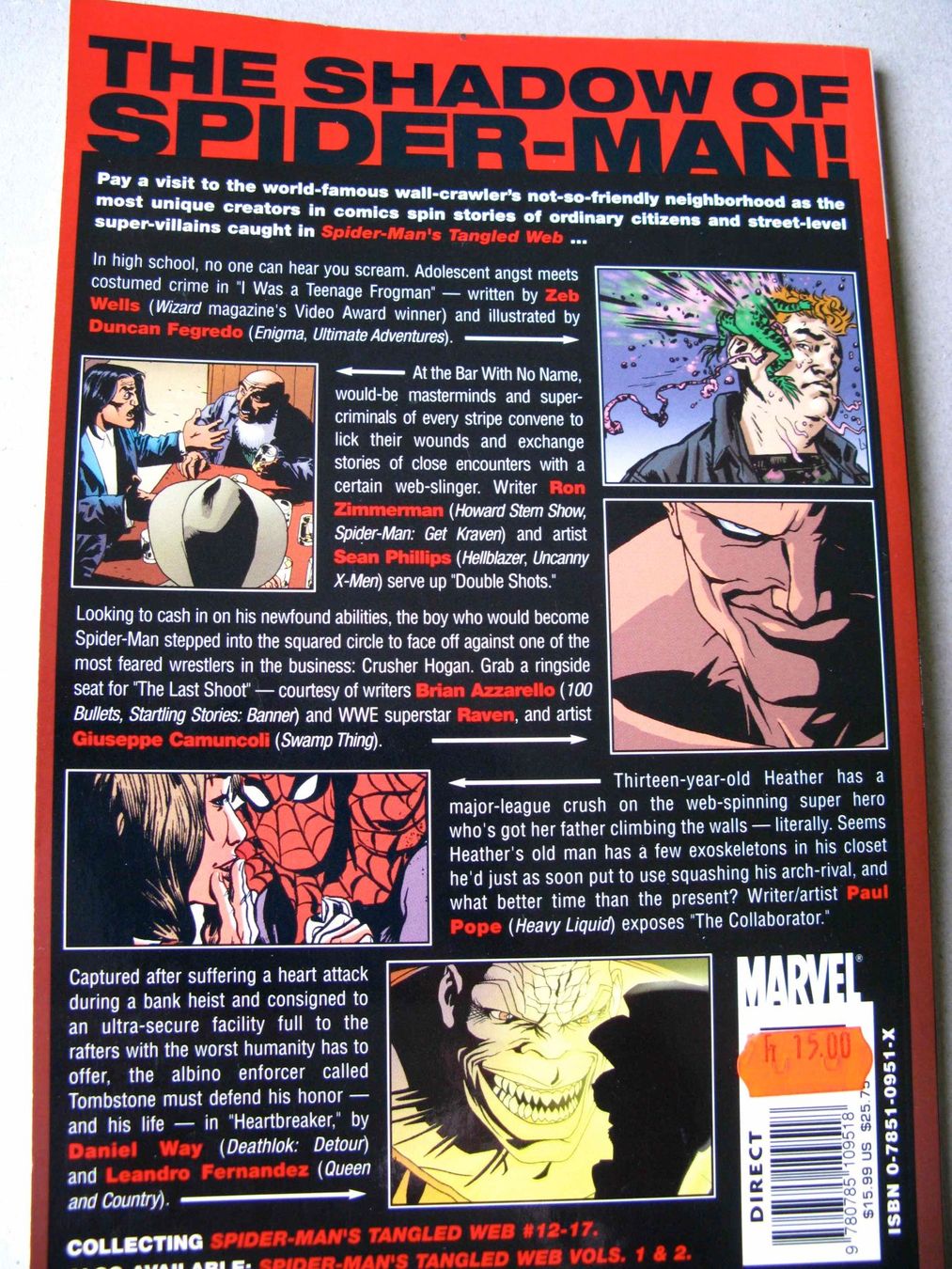Fumetti: Spider-Man 's Tangled Web TPB  ( 12 - 17) – Usato da Samstagern venduto da Betscha