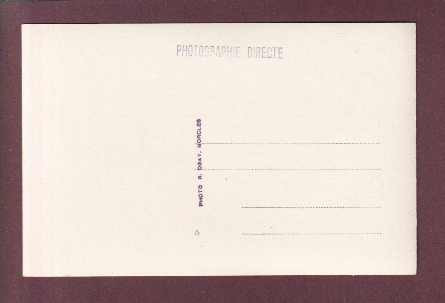 Cartoline postali: Photo Ogay MORCLES – Usato da Pully venduto da nicecards 1