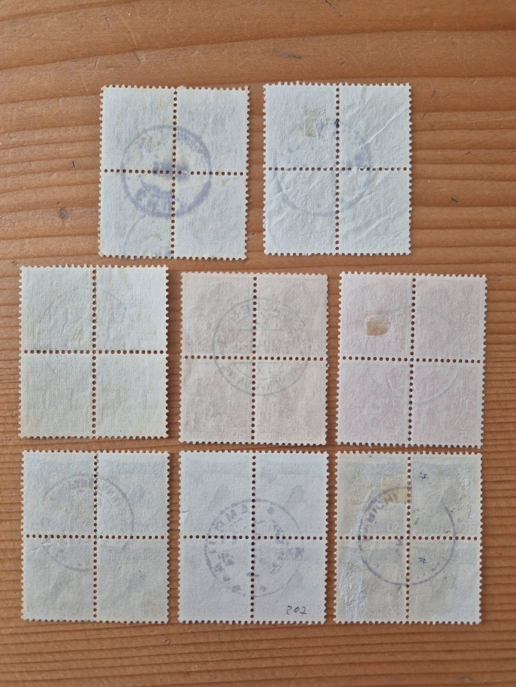 Tutti i francobolli: CH-Briefmarken 4-er Blöcke gestempelt gem.Bild C15 – Usato da Oberuzwil venduto da ceeg7 1