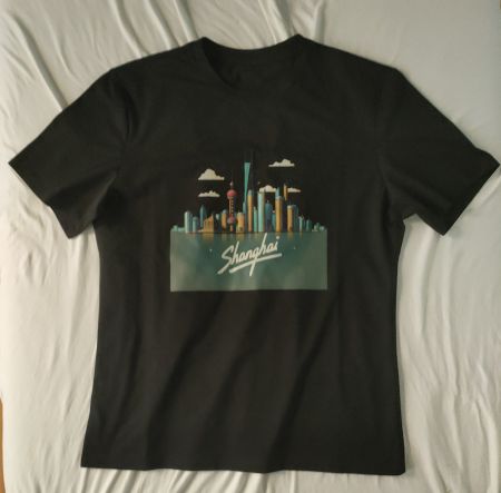 T-SHIRT NOIR SHANGHAÏ XL NEUF