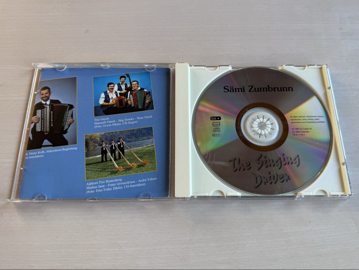 CD: Sämi Zumbrunn CD - The Singing Driver – Usato da Oberried Brienz venduto da Chyara 2