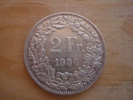 (C1) 2 Franken 1936 VZ