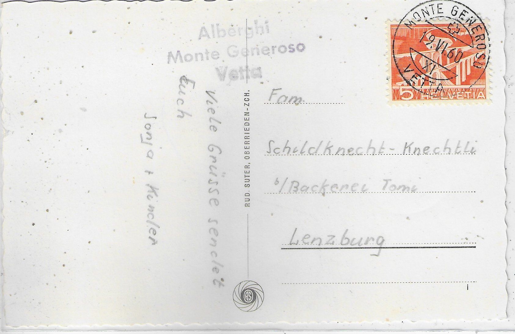 Cartoline postali: Mte. Generoso - Kapelle – Usato da Ettingen venduto da Kartenplanet 1