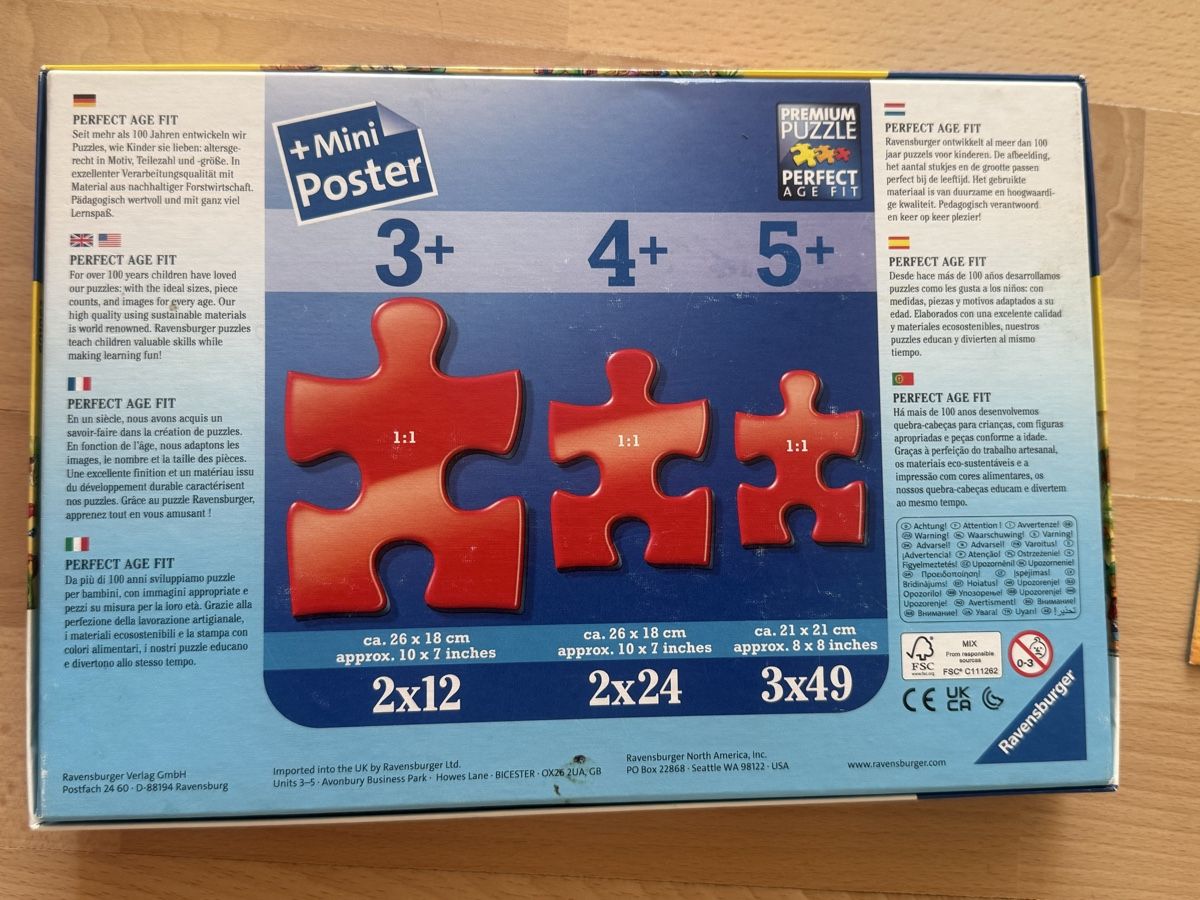 Ravensburger Puzzles: Ravensburger 3x49 Puzzle Tiere Bauernhof  – D'occasion à St. Gallen par gat_kp29 1
