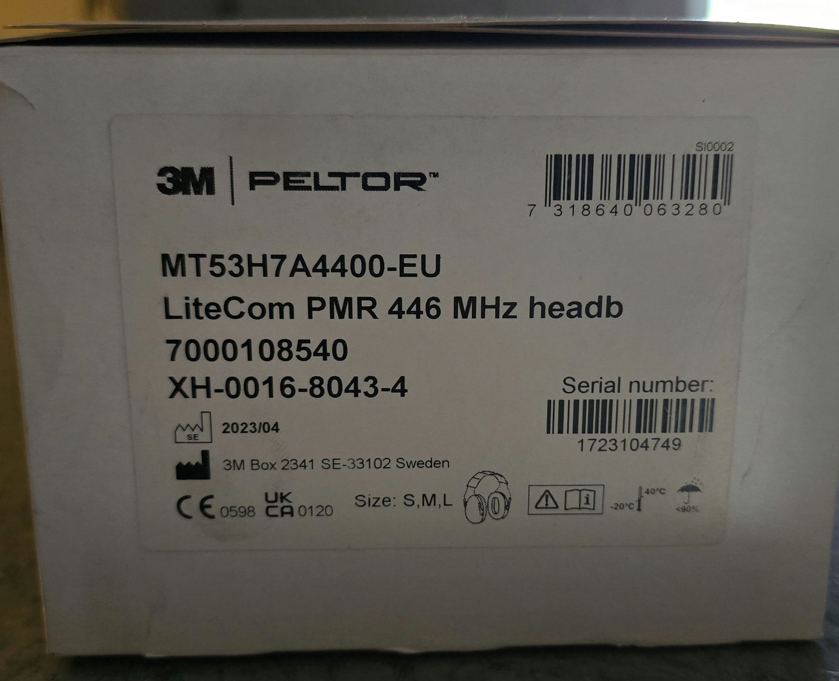 3M Protezione per viso e udito: 3M Peltor LiteCom PMR 446 – Nuovo e nell'imballaggio originale da Siviriez venduto da gad_6pqg 3