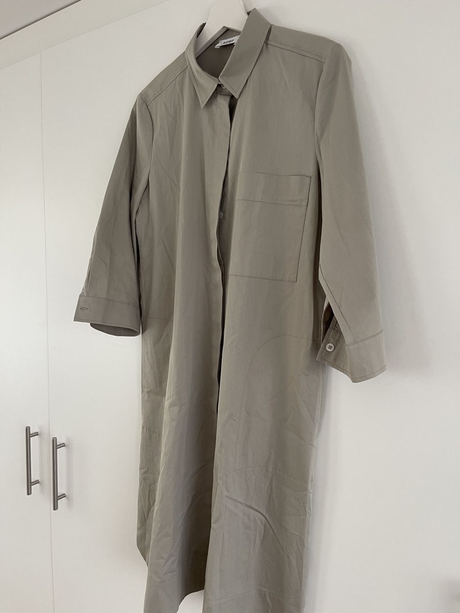 Kleider: YOU. Justwhite Hemdblusenkleid Gr. 38 grau – Gebraucht aus Stans von lion85 1