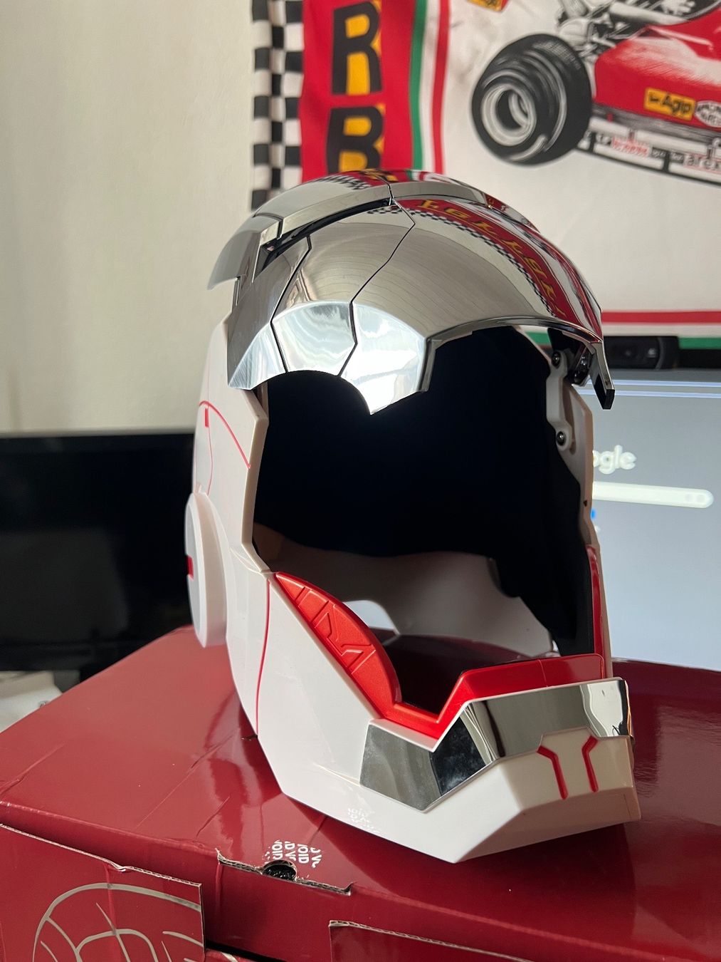 Caschi & visiere: Iron Man Mk5 Weiss Silber mit Voice Control/ Sprachgesteuert – Nuovo e nell'imballaggio originale da Lohn-Ammannsegg venduto da JarvisSystem2.0 5
