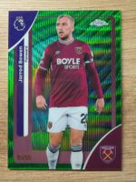 Soccer Jarrod Bowen 91/99 GREEN WAVE Topps Chrome PL 25/26