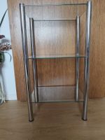 Regal Glas/Metall Höhe 78 cm
