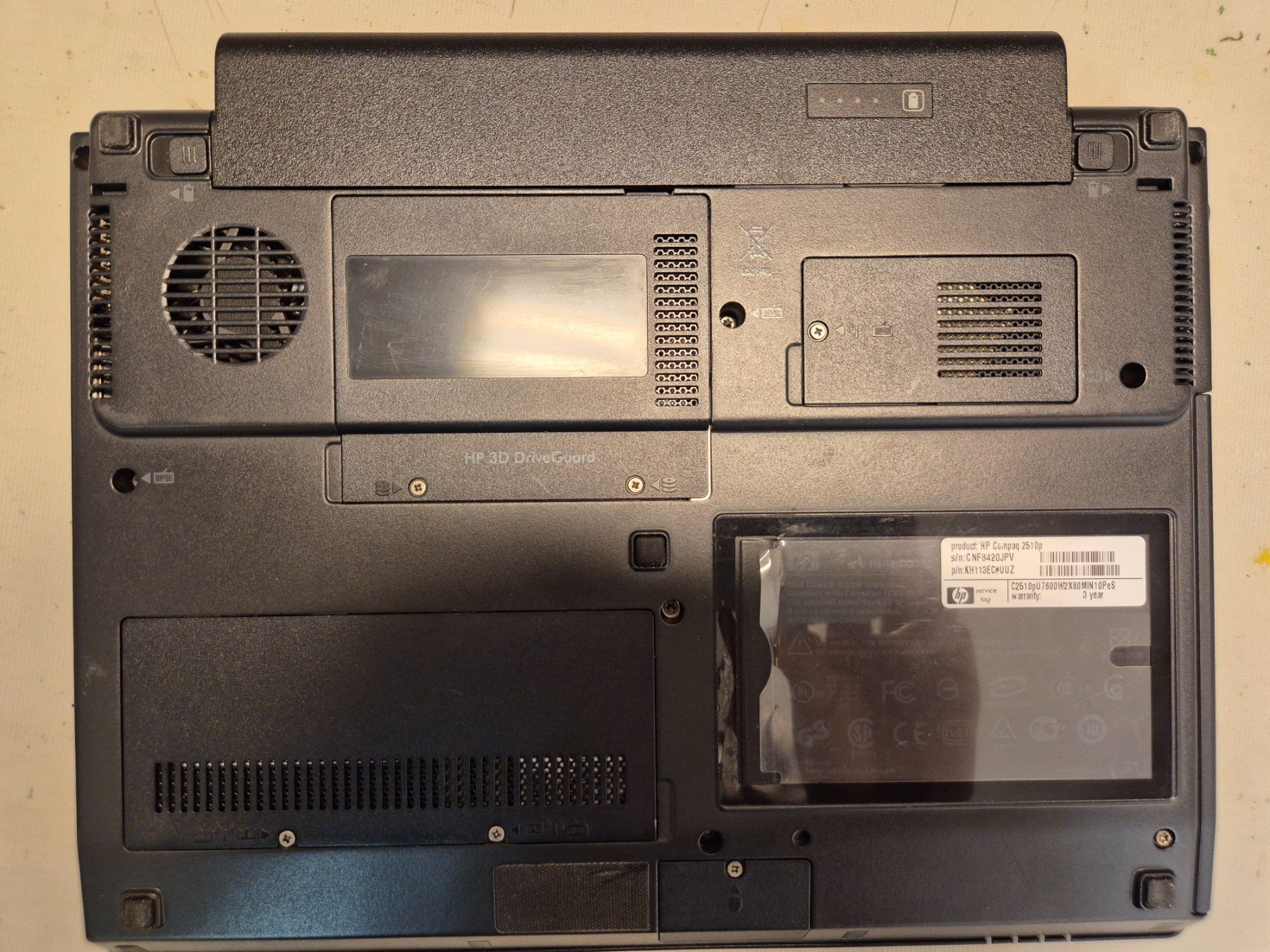 Hewlett Packard Notebooks: HP Elitebook Compaq 2510p – Gebraucht aus Bolken von Malvinas 4