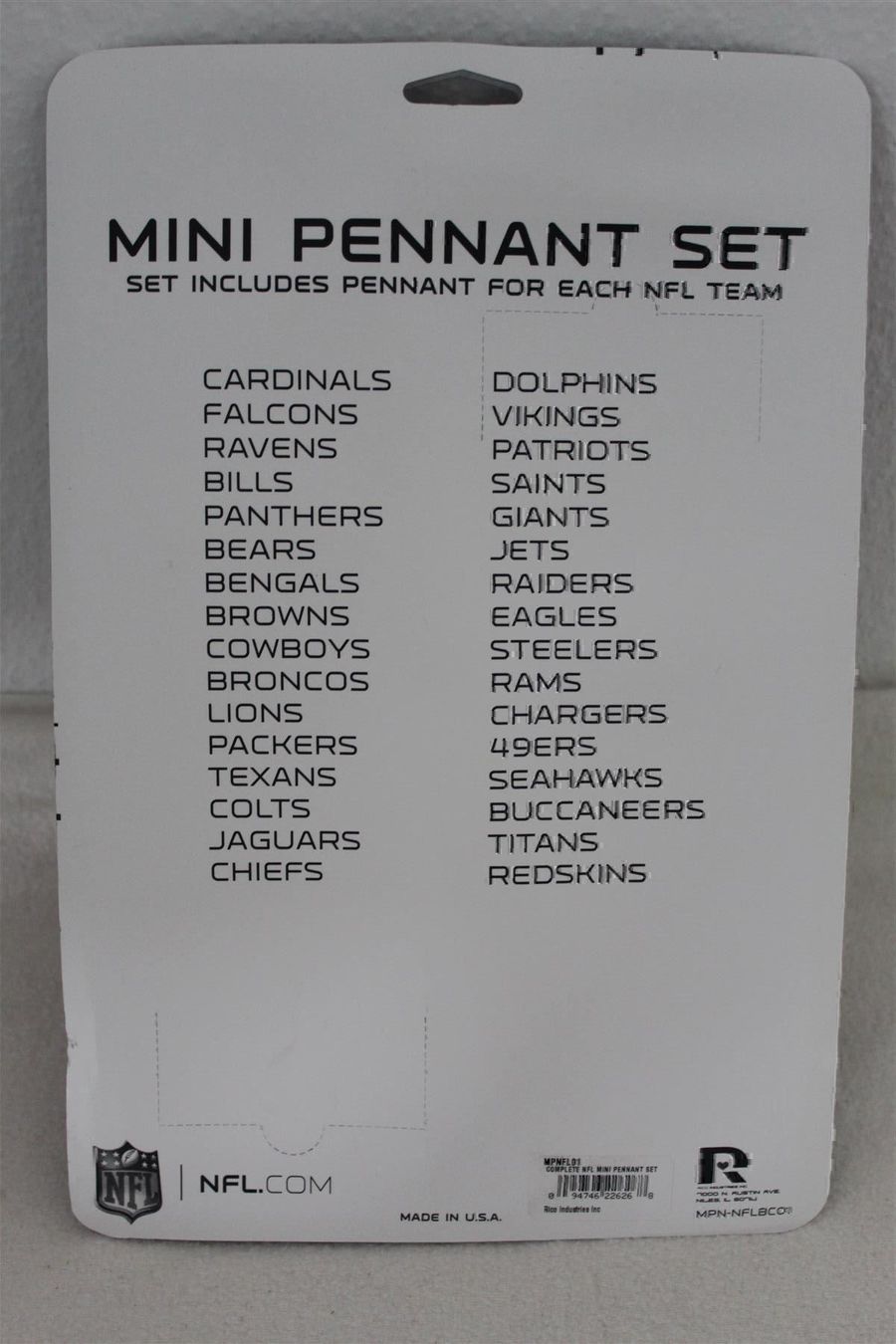 Fahnen: NFL Mini Pennant Set / Wimpel Set – Neu und originalverpackt aus Reinach BL von RetroGamesSportsMore 3
