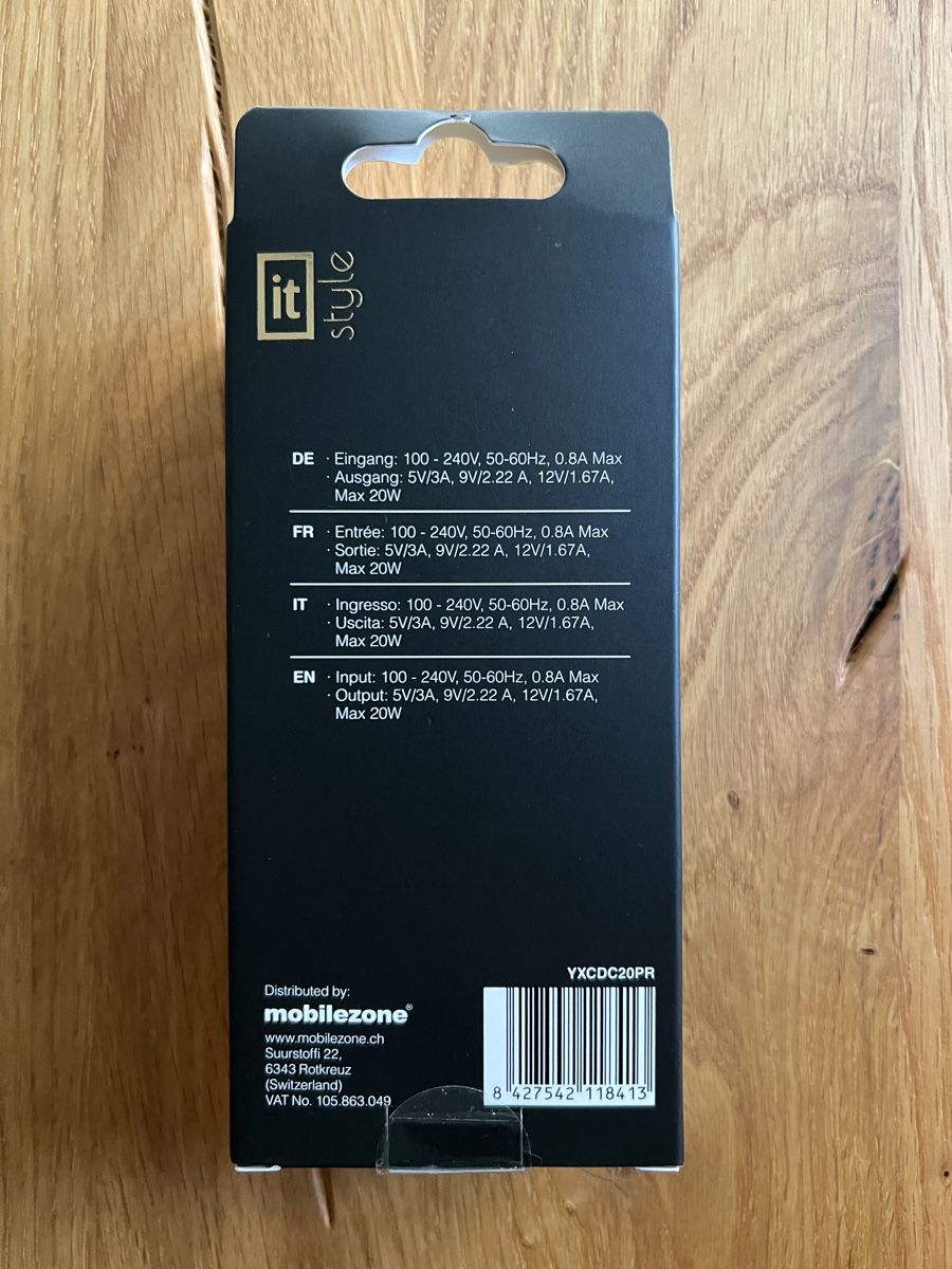 Caricabatterie: itStyle Premium Ladegerät 220V USB C 20W – Nuovo e nell'imballaggio originale da Euthal venduto da ruckzuckrohrfrei 2