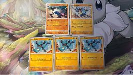 Pokemon Karten Riolu und Lucario 5er Set neuwertig ab 1.-
