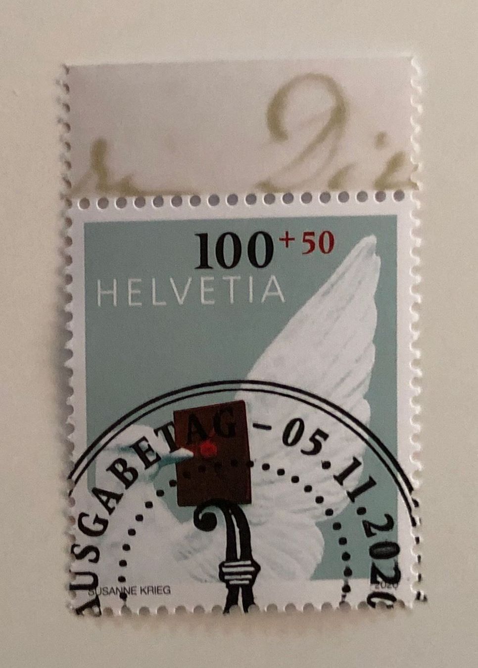 Tous les timbres: FDC 175J. BASLER TAUBE Halbmond ET – D'occasion à Lufingen par Rac0